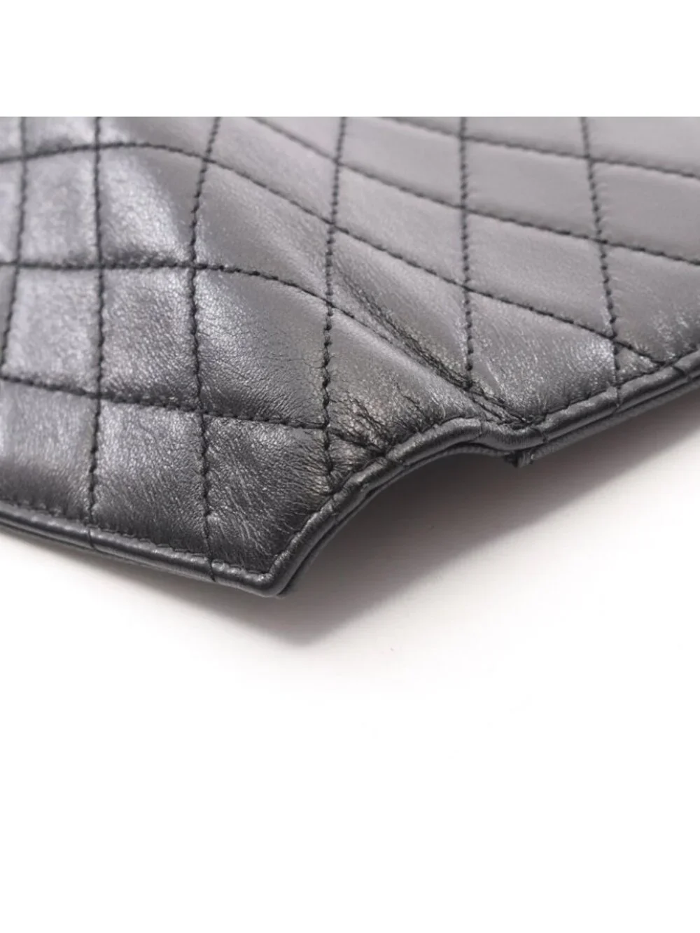 Saint Laurent Paris Clutch Gabby Black Leather Flap Chain